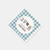 Eerste Rodeo Westerne Cowboy 1e verjaardag Servet (Hoek)