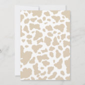 EERSTE RODEO Westerne Cowboy 1e Verjaardagsuitnodi Kaart (Achterkant)