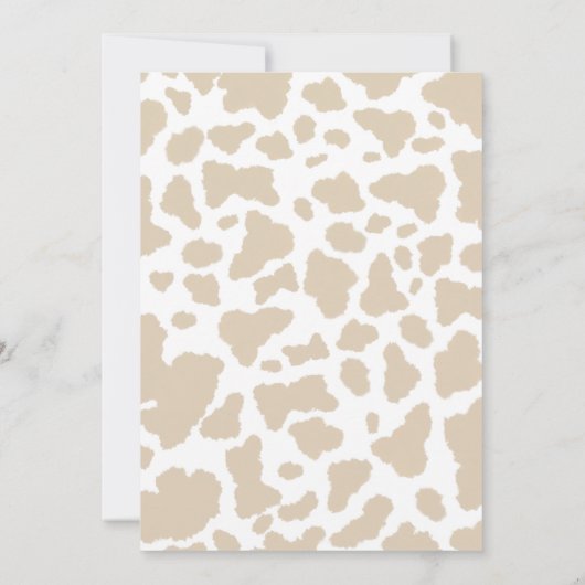 EERSTE RODEO Westerne Cowboy 1e Verjaardagsuitnodi Kaart (Achterkant)