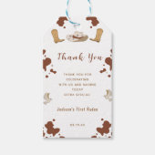 Eerste Rodeo Westerne Cowboy Cadeaulabel (Voorkant)