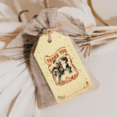 Eerste Rodeo Westerne Cowboy Verjaardag Dank u Cadeaulabel