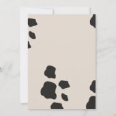 Eerste Rodeo, Westerne cowboyuitnodiging Kaart (Achterkant)