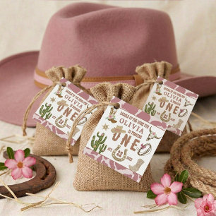 Eerste Rodeo Westerse Cowgirl 1e Verjaardagsfeestj Bedankjes Labels