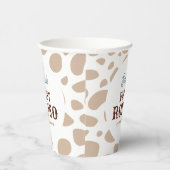 Eerste rodeo wild west beige jongen eerste verjaar papieren bekers (Rechts)