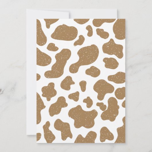 Eerste Rodeo Wild West Blue Cowboy 1e verjaardag Kaart (Achterkant)