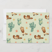 Eerste rodeo Wild West Boy 1e Verjaardag Foto Kaart (Achterkant)