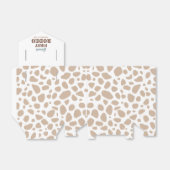 Eerste Rodeo Wild West Boy Beige Eerste Verjaardag Bedankdoosjes (Uitgevouwen)