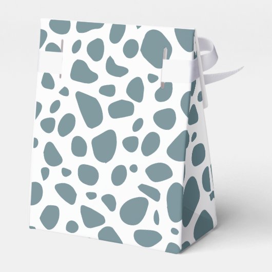 Eerste Rodeo Wild West Boy Blue Eerste Verjaardag Bedankdoosjes (Achterkant)