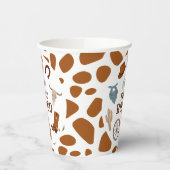 Eerste Rodeo Wild West Brown Boy Eerste Verjaardag Papieren Bekers (Links)