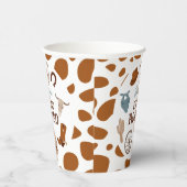 Eerste Rodeo Wild West Brown Boy Eerste Verjaardag Papieren Bekers (Rechts)