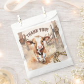 Eerste RODEO | Wild West Bull Cowboy 1e verjaardag Bedankzakje (Geknipt)