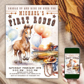 Eerste RODEO | Wild West Cowboy 1e verjaardag jong Kaart