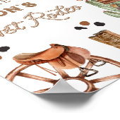 Eerste Rodeo Wild West Cowboy Jongen Verjaardag We Poster (Hoek)