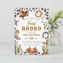 Eerste Rodeo Wild West Cowboy Verjaardag