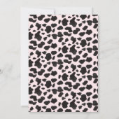 Eerste Rodeo Wild West Cowgirl roze meisje verjaar Kaart (Achterkant)