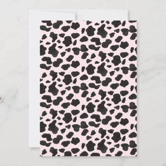 Eerste Rodeo Wild West Cowgirl roze meisje verjaar Kaart (Achterkant)