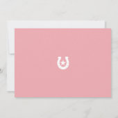 Eerste Rodeo Wild West Meisje Eerste Verjaardag Fo Bedankkaart (Achterkant)