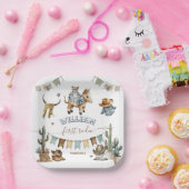 Eerste rodeo Wild West Welcome Boy 1st Birthday Papieren Bordje (Feest)