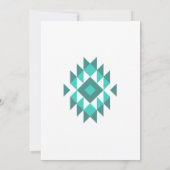 Eerste rodeo zuidwestelijk turkooi paard kaart (Achterkant)