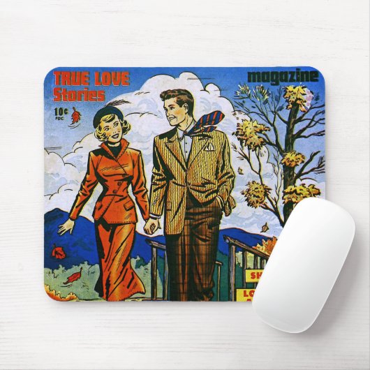 Eerste Romance najaar liefde  strips Muismat (Met muis)