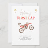 Eerste RONDE Rode Vuilfiets Verjaardag uitnodiging (Voorkant)