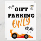 Eerste ronde rond de baan, Gift Parking Only Sign (Voorkant / Achterkant)