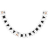 Eerste ronde rond de baan, Happy Birthday Decor Vlaggetjes (Alle)