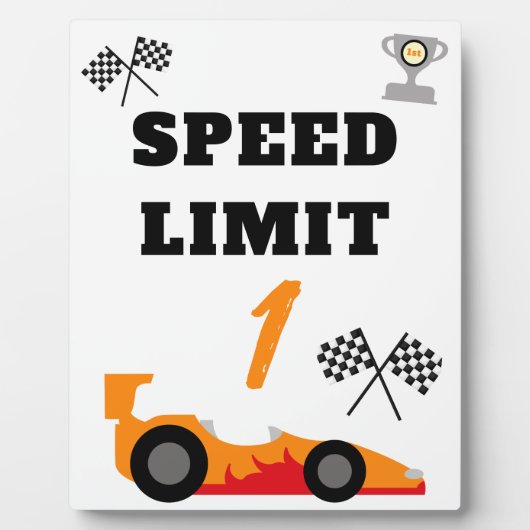 Eerste ronde rond de baan, Kinderen verjaardagsfee Fotoplaat (Voorkant)