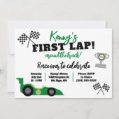 Eerste ronde rond de baan, Kinderen verjaardagsfee Kaart (Voorkant)