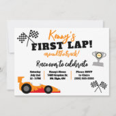 Eerste ronde rond de baan, Kinderen verjaardagsfee Kaart (Voorkant)