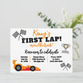 Eerste ronde rond de baan, Kinderen verjaardagsfee Kaart (Staand voorkant)