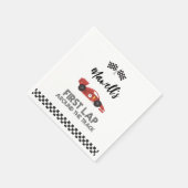 Eerste ronde rond de Track Verjaardag Servet (Hoek)