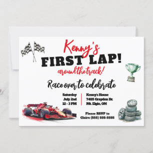 Eerste Ronde Rond Het Circuit, Kinderen F1 Verjaar Kaart
