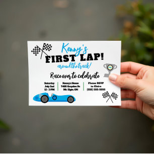Eerste Ronde Rond Het Circuit, Kinderverjaardagsfe Kaart