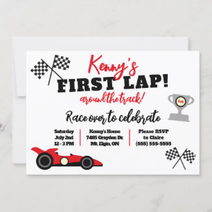 Eerste Ronde Rond het Circuit, Kinderverjaardagsfe Kaart