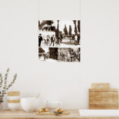 Eerste Ronde van Frankrijk 1903 Begin met de afwer Poster (Keuken)