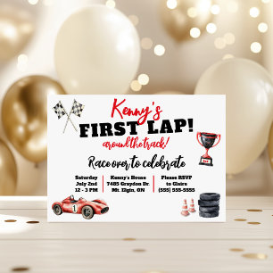 Eerste Rondje Om De Baand, Kinderverjaardagsfeestj Kaart