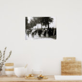 Eerste rondleiding Frankrijk 1903 Eerste kilometer Poster (Keuken)