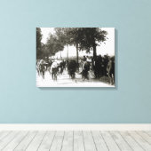 Eerste rondleiding van Frankrijk 1903 : begin van  Canvas Afdruk (Insitu (Houten vloer))