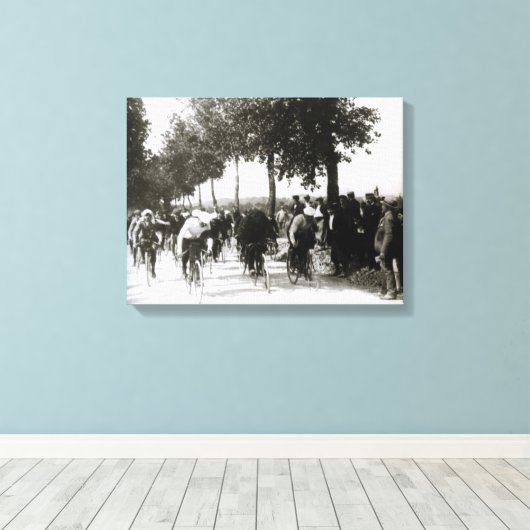 Eerste rondleiding van Frankrijk 1903 : begin van  Canvas Afdruk (Insitu (Houten vloer))