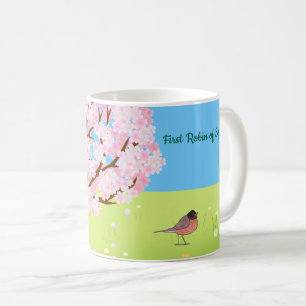 Eerste Roodborst van de Lente Koffiemok