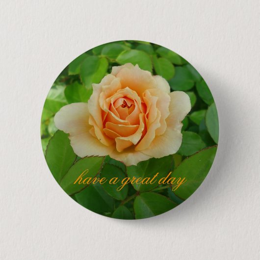 Eerste Roos Ronde Button 5,7 Cm (Voorkant)