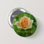 Eerste Roos Ronde Button 5,7 Cm (Voorkant /achterkant)