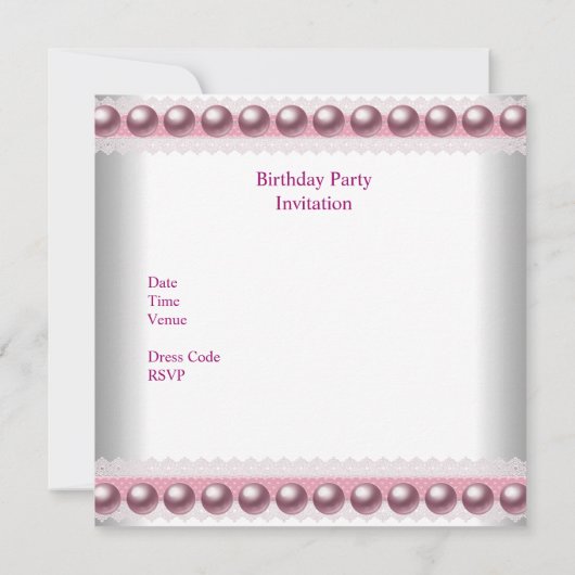 Eerste  roze roze roze roze roze roebel kaart (Achterkant)