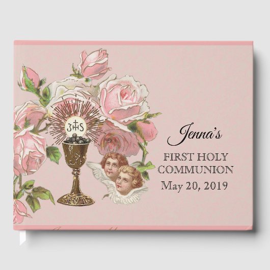 Eerste  Rozen van de Heilige Communie Gastenboek (Voorkant)