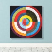 Eerste Schijf | Robert Delaunay | Canvas Afdruk (Insitu (Houten vloer))