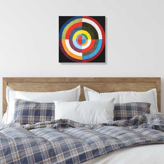 Eerste schijf | Robert Delaunay | Canvas Afdruk (Insitu (Slaapkamer))