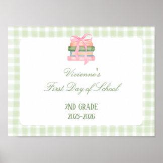 Eerste schoolbord poster