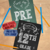 Eerste schooldag, 1e schooldag, 12e klas, senior foto afdruk