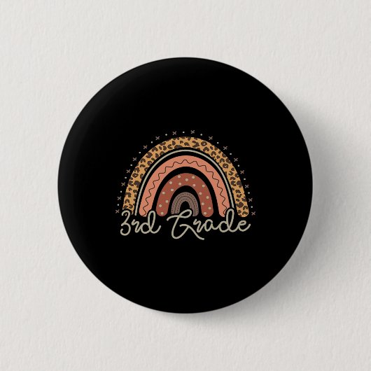 Eerste schooldag 3e klas Byck naar school Ronde Button 5,7 Cm (Voorkant)